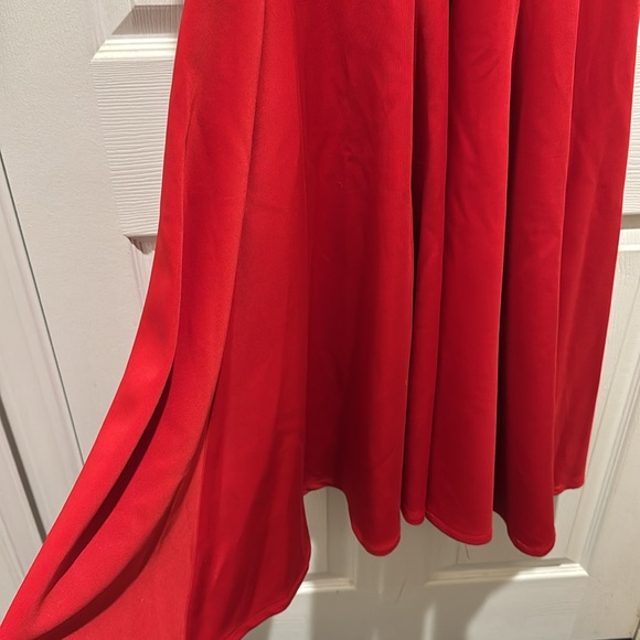 As U Wish candy apple red halter formal gown - Picture 6 of 7